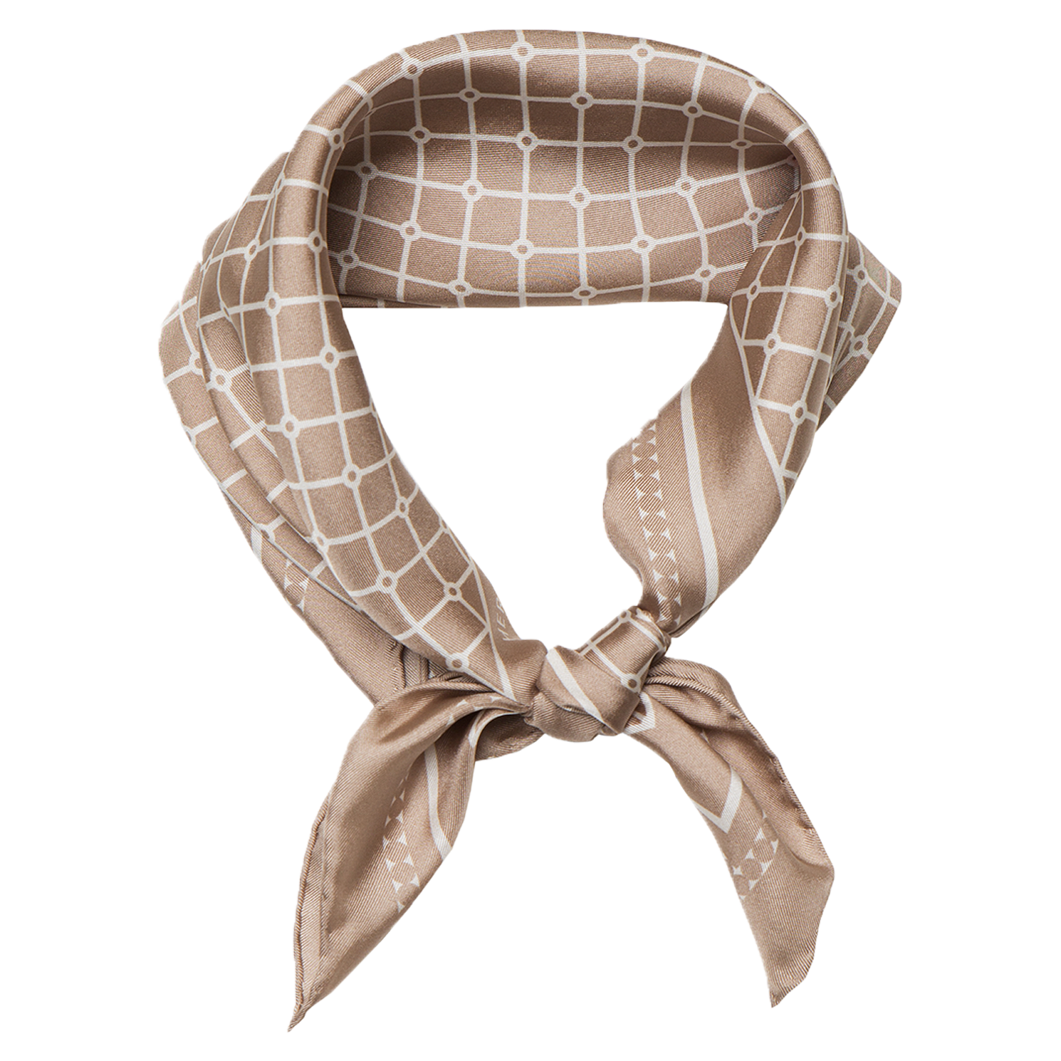 Beige 2025 silk scarf