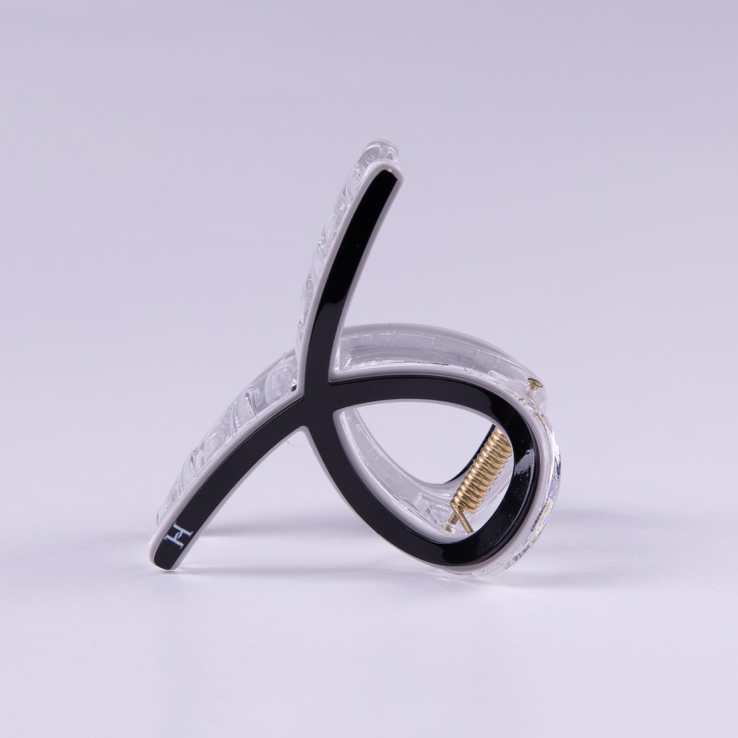 Crystal Edge Claw Clip- Black