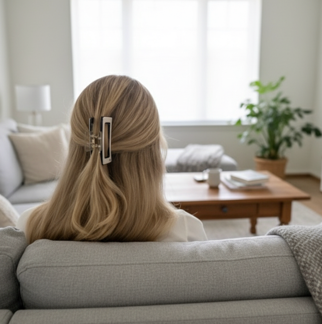 Lucid Hårklämma - Vit