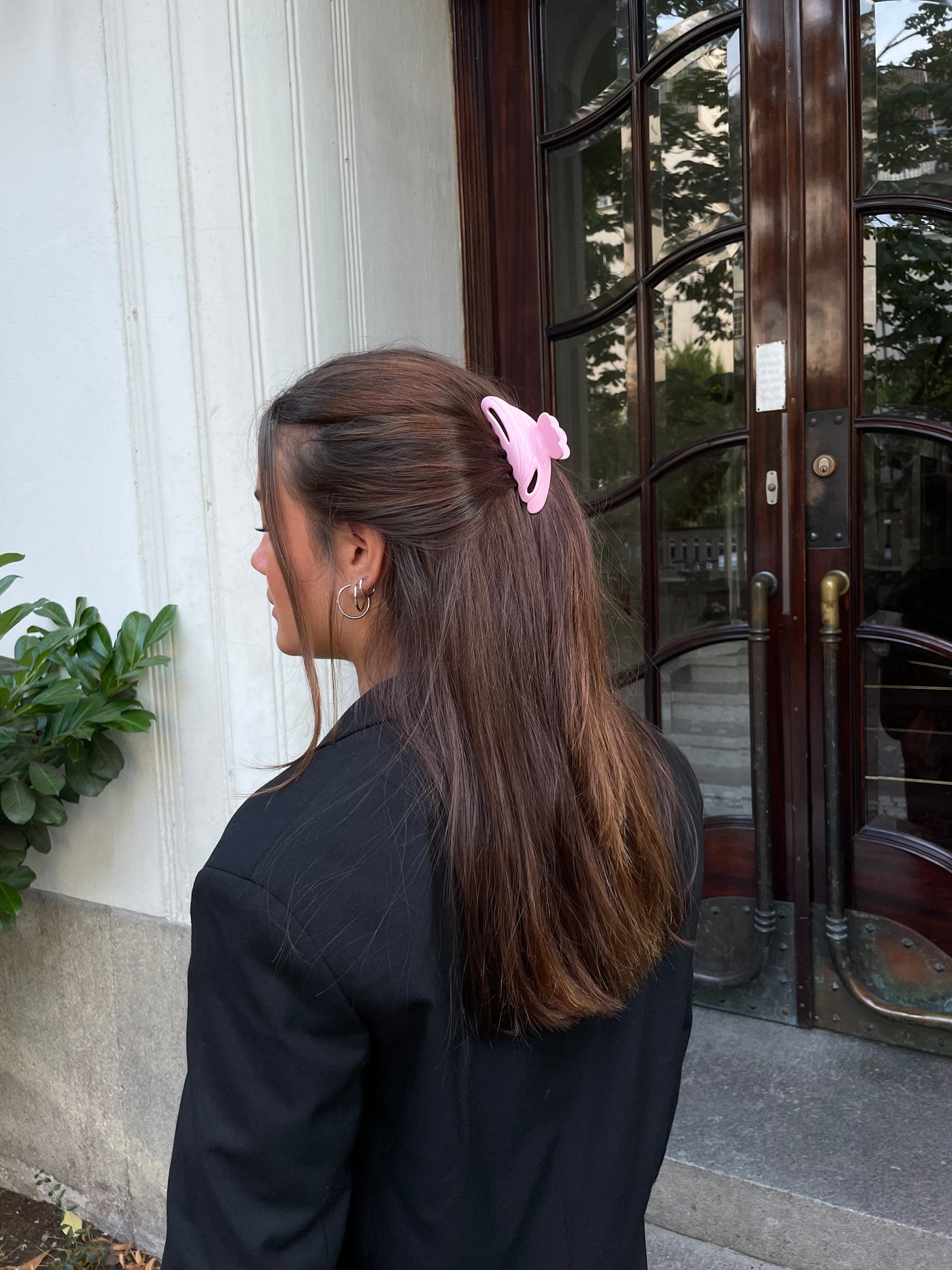 Solid Hair Clip - Pink - Hermine Hold