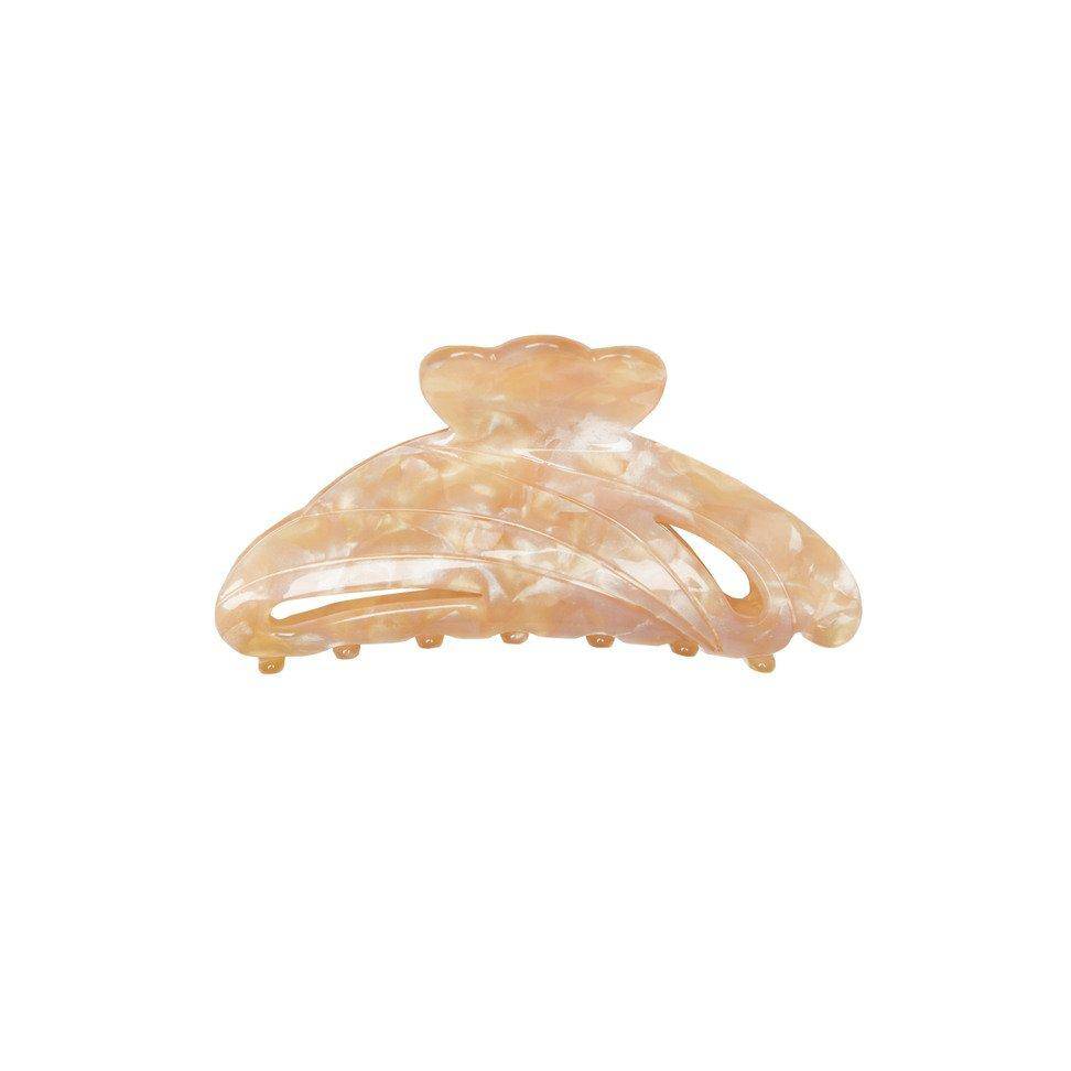 Solid Hair Clip - Beige - Hermine Hold