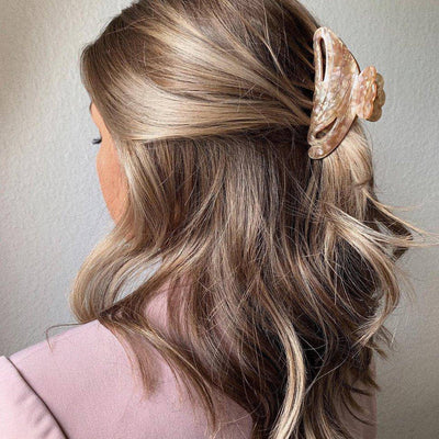 Solid Hair Clip - Beige - Hermine Hold