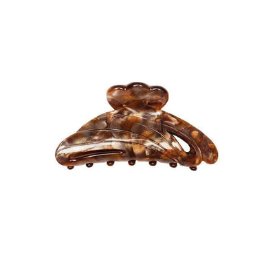 Solid Hair Clip - Brown - Hermine Hold