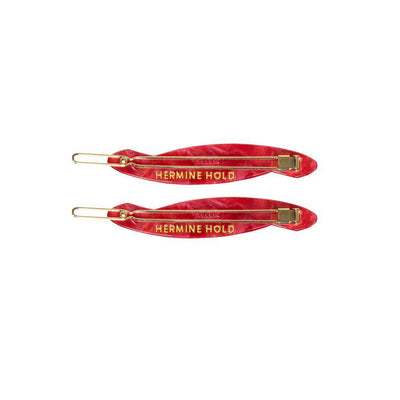 Solid Hair Slide - Red - Hermine Hold