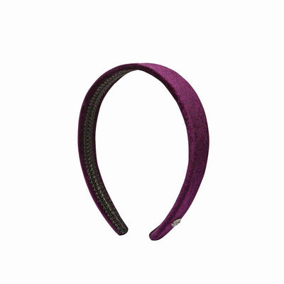 Solid Velvet Headband - Plum - Hermine Hold