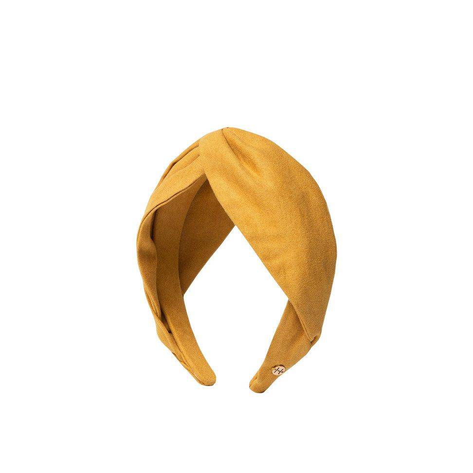 Suede Knot Head Band - Mustard - Hermine Hold